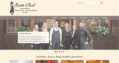 Desktop Screenshot of hotelzumrad.de